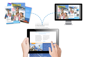Print Magazine Conversion to Digital layout