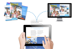 Print Magazine Conversion to Digital layout