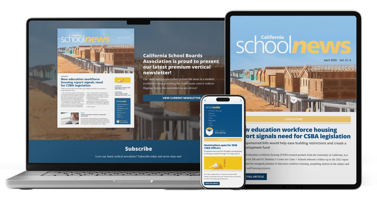 California School Boards Association Newsletter